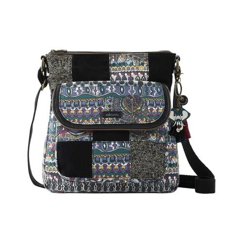 LAST ONE SAKROOTS Artist Circle Flap Crossbody Bag DOVE ONLY LAST ONE SAKROOTS Artist Circle Flap Crossbody Bag DOVE ONLY